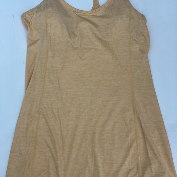 CALVIN KLEIN Strappy T Back  Sports Dress Yellow NWT - Picture 2 of 3